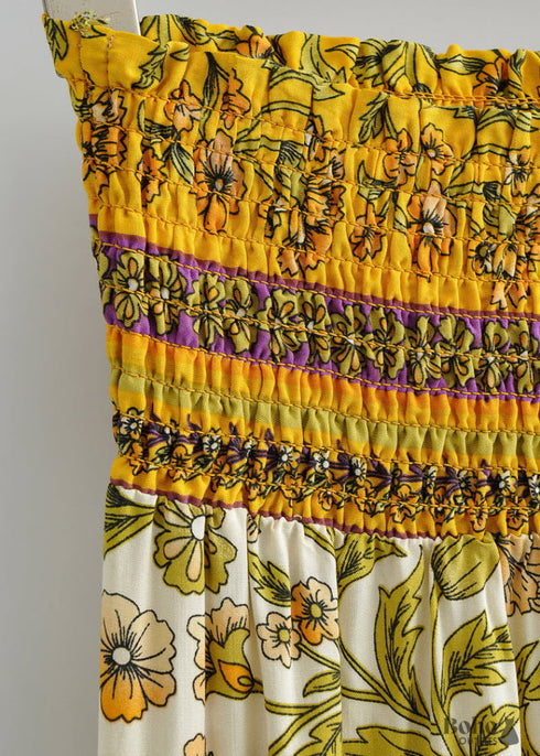 Boho Skirts in Yellow Sand Verbena For Women